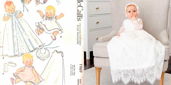 Christening Gown Romper Bonnet Sewing Pattern Butterick 4052 2003 for sale  online | eBay