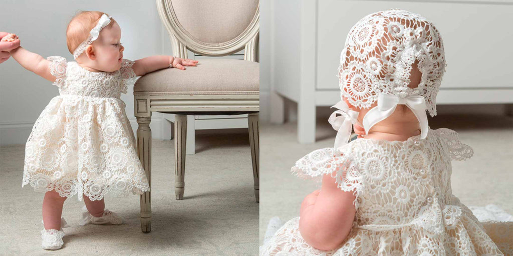 blessing dress with lace