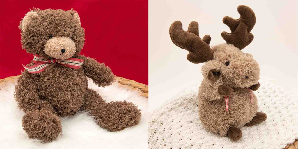 Christmas cubby bear vs reindeer