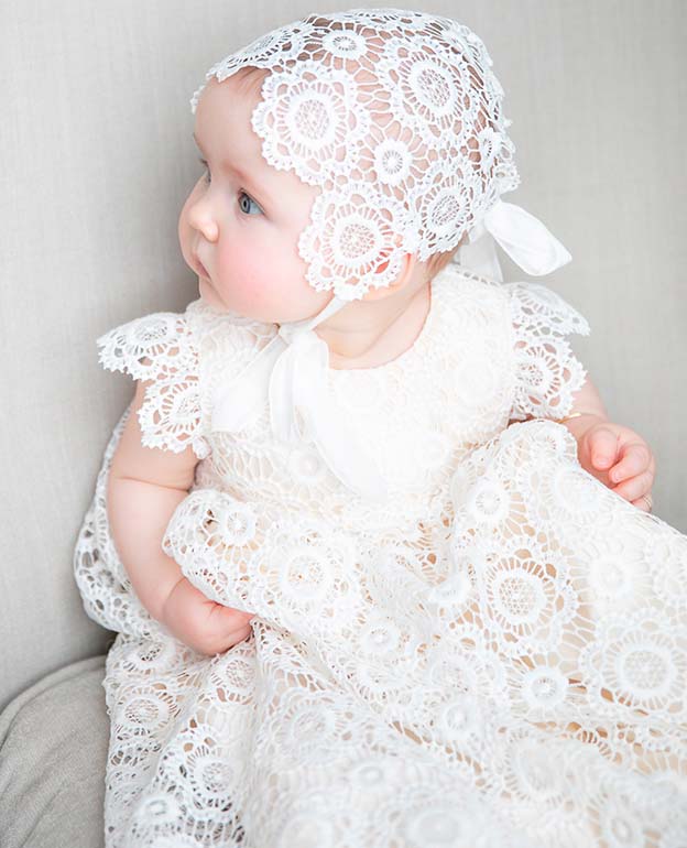Baby Baptism Clothing Bow Beading Design Birthday Party Gown Girls  Christening Princess Dresses For Easter Eid Vestidos Kid Size 4T Color As  Photo