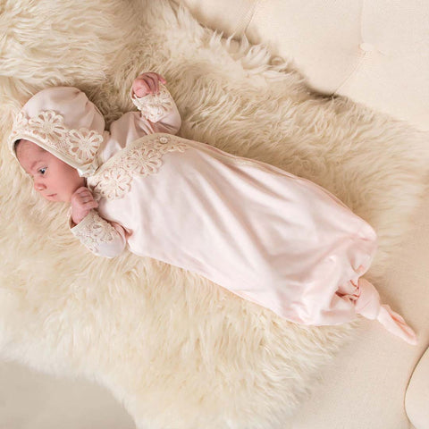 hannah baby girl knot gown