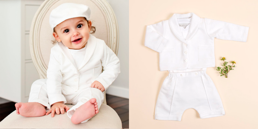 boys blessing suit white