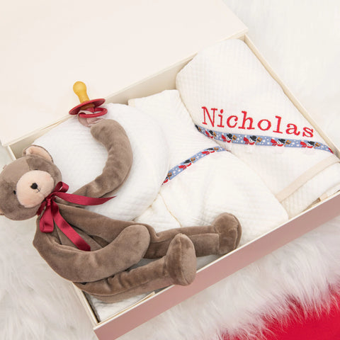 personalized baby christmas gift set