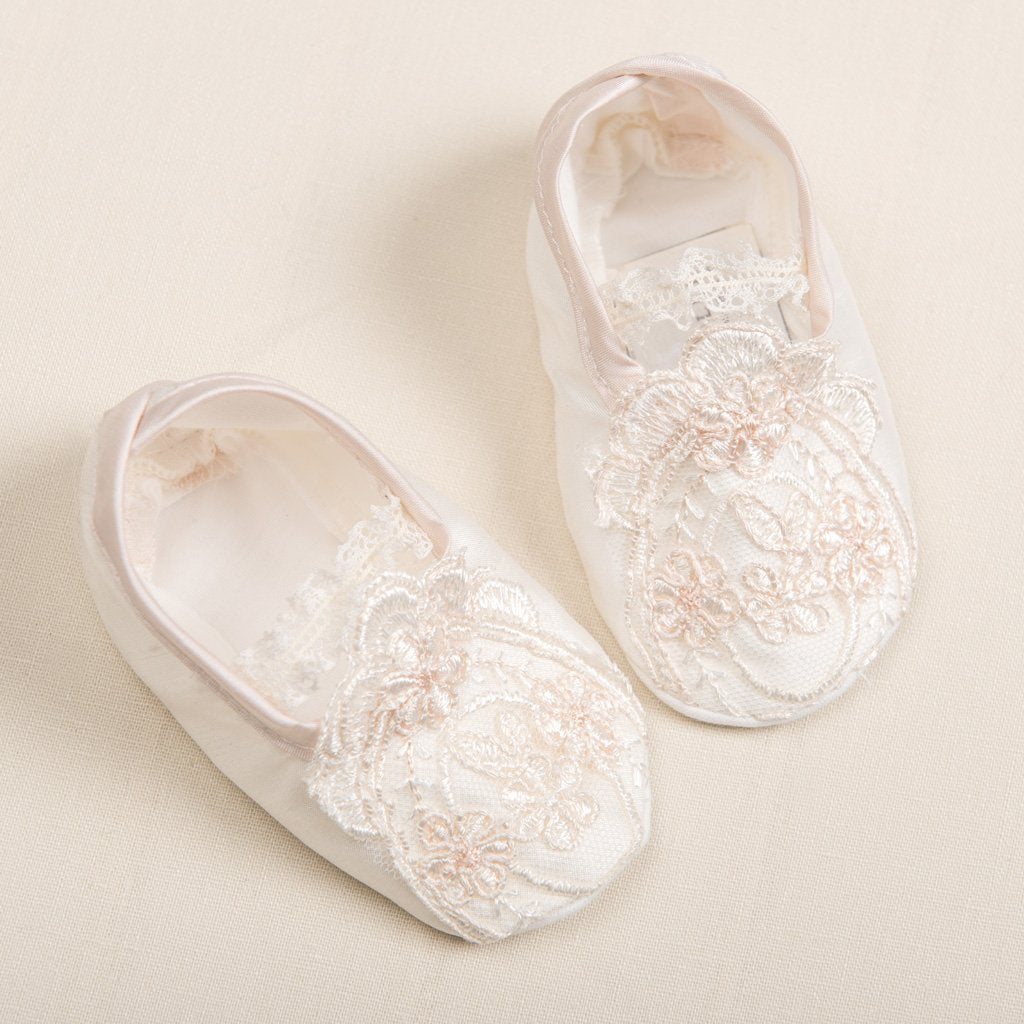 baby christening booties