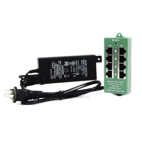Procet Single Port Gigabit Power Over Ethernet Active PoE Injector 60W POE  Midspan 55V, IEEE802.3af,IEEE802.3at,PoE++, for IP Camera , Access Point