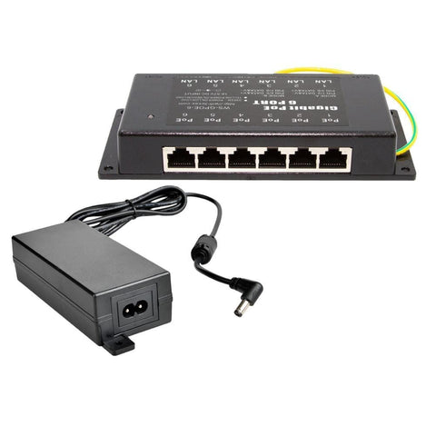iCreatin 48V60W 4-port Passive POE power over ethernet injector Adapter  with Power supply for 4 IP Camera, VOIP phones or Access Points and more -  Buy iCreatin 48V60W 4-port Passive POE power