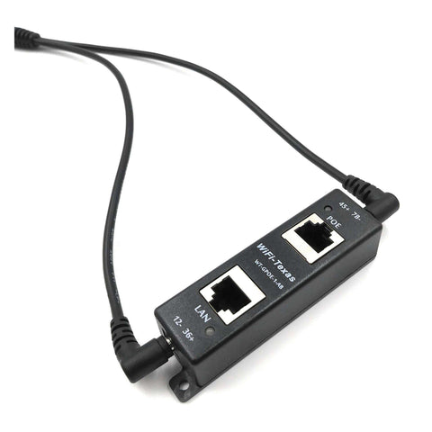 DIGITUS PoE+ Injektor - IEEE802.3at - Gigabit Ethernet - DIN Hut-Schiene -  DC Klemmleiste - PoE Modus A & Modus B