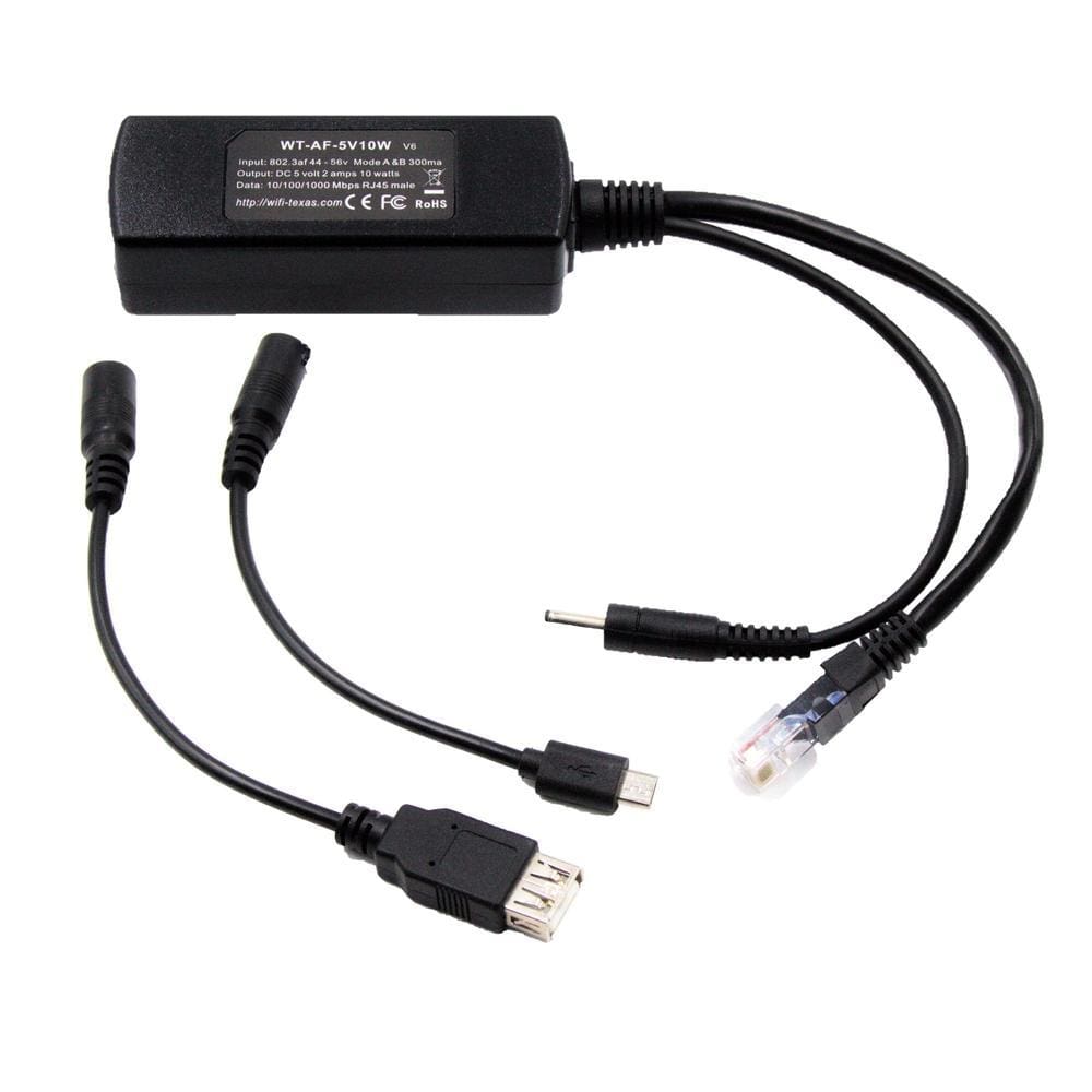 802.3af to USB Splitter with Gigabit Data on RJ45