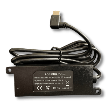 10/100 Mbps USB-C 5 Volt 2 Amp PoE Splitter