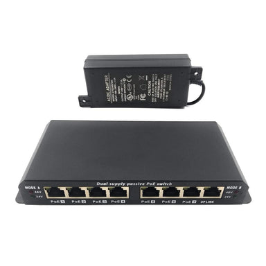 8-port Gigabit PoE Switch, 48VDC input, 7x LTPoE++ PoE output, 70W/Port,  backward compliant 802.3af/at