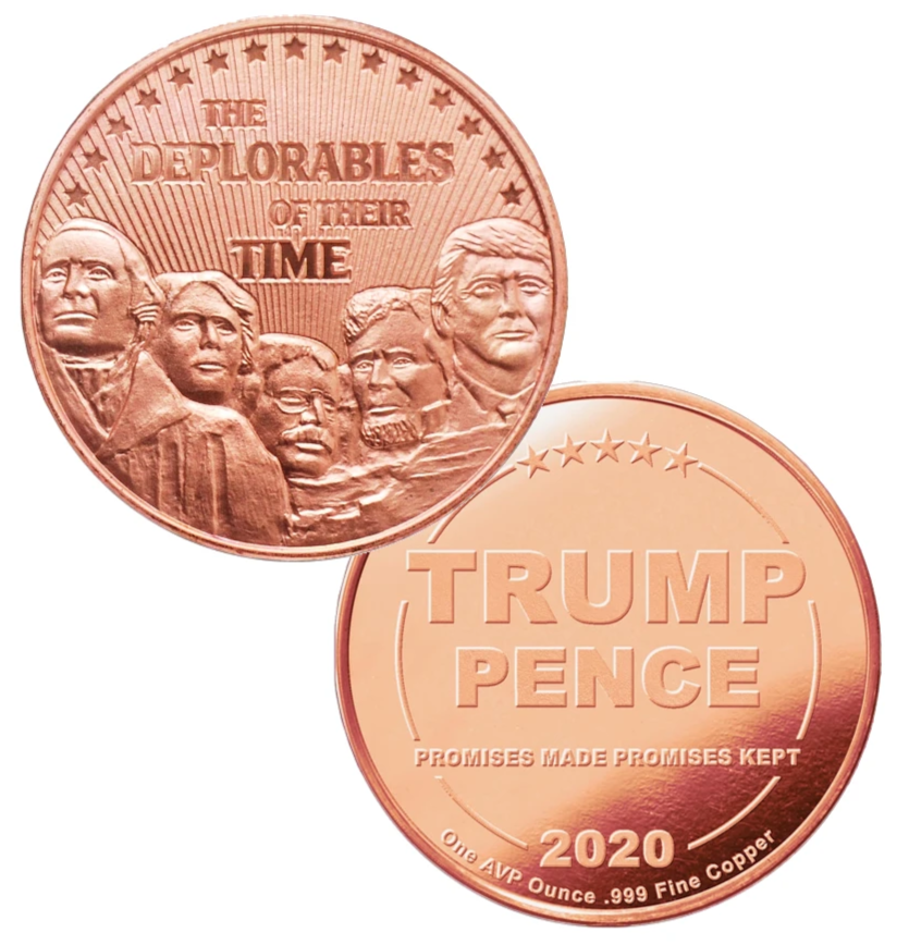 trump copper coins