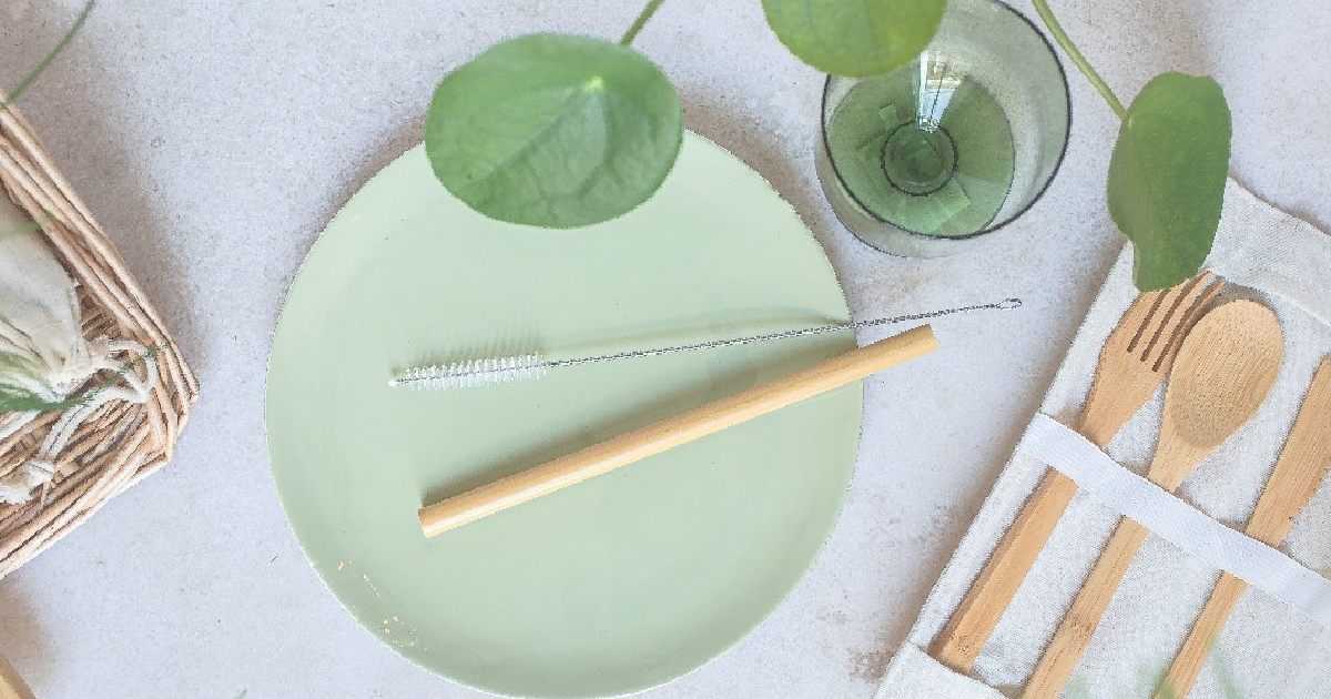 Eco-friendly tableware can add a unique touch to your party decor. 