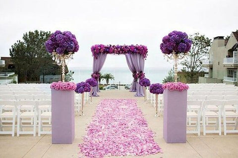 Purple themed decor