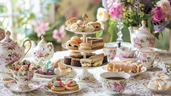 Easter Table Setting Inspired By Elegant Afternoon Tea