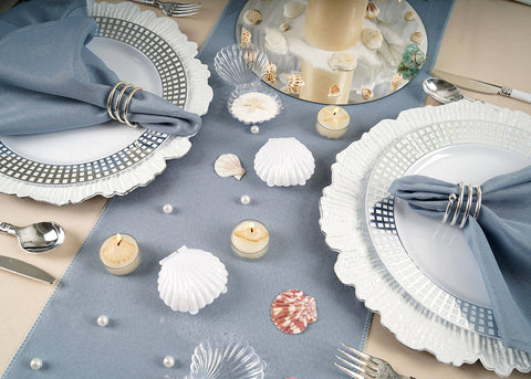 Beach theme table decor