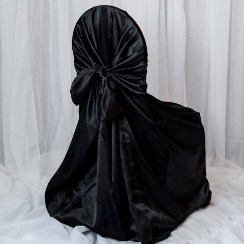 Black universal chair cover