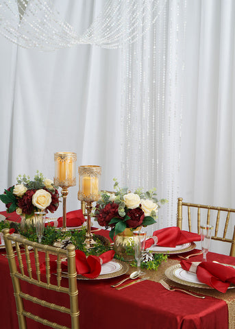 Christmas dining table decor