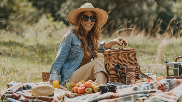 Picnic setup as Mother’s Day event idea.