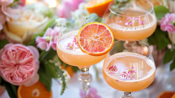 Various Brunch Cocktail Drink At A Easter Cocktail Party