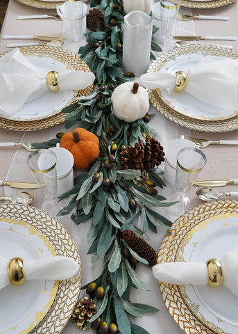 fall dining table decor