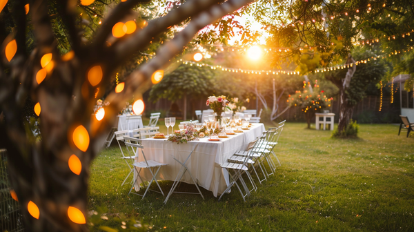 Garden party, festive Mother’s Day event ideas.