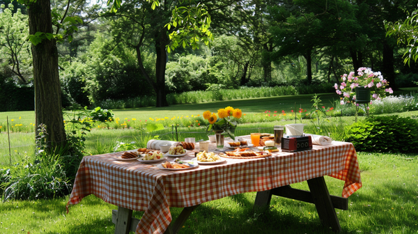 Garden picnic, lovely Mother’s Day event ideas.