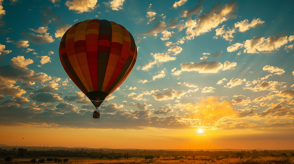 Sunset balloon ride, perfect Mother’s Day Event Idea