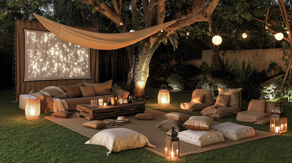 Outdoor movie night, unique Mother’s Day event ideas.