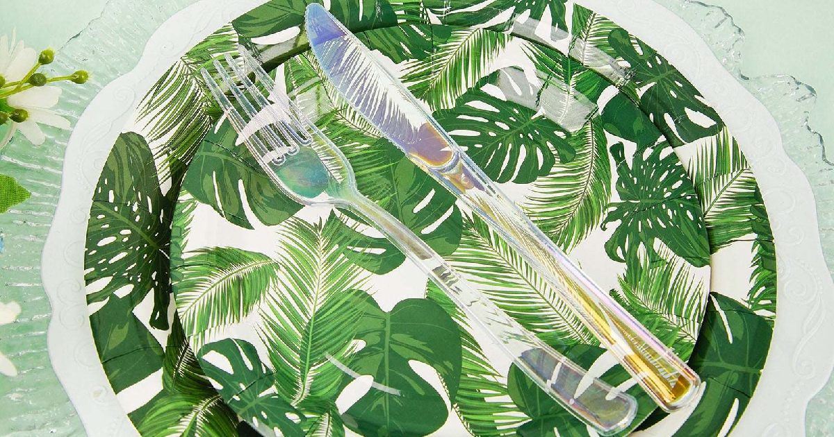 palm leaf tableware