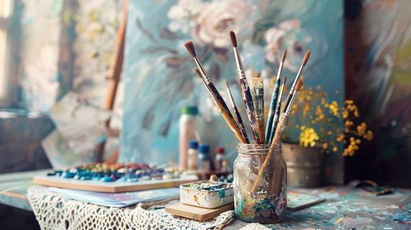 Art workshop, creative Mother’s Day idea.