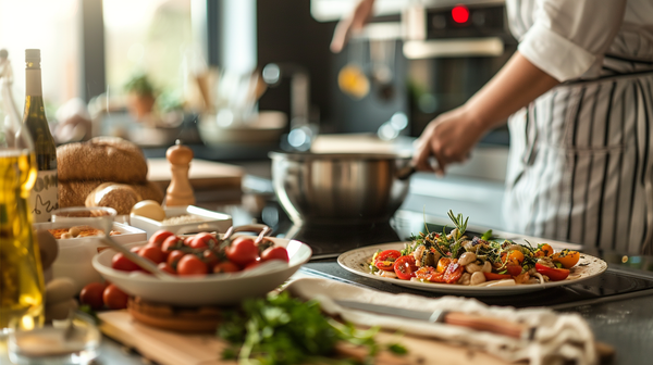 Cooking class, a Mother’s Day event idea.