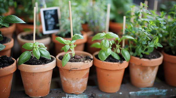 Potted herbs, Mother’s Day Decoration ideas for a green touch