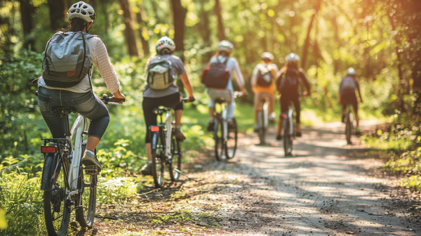 Bike ride, scenic Mother’s Day event ideas.