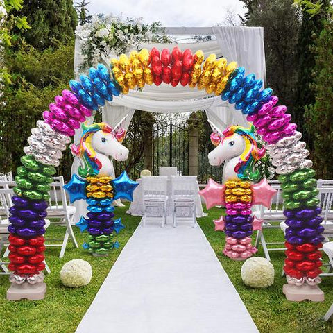 Unicorn Themed Balloon Arch
