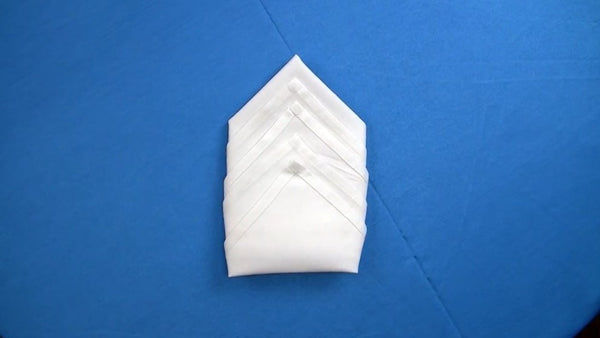 Napkin Folds for Wedding Receptions- diamond napkin fold steps