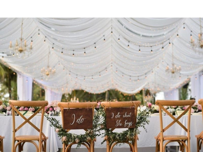 backyard tent wedding