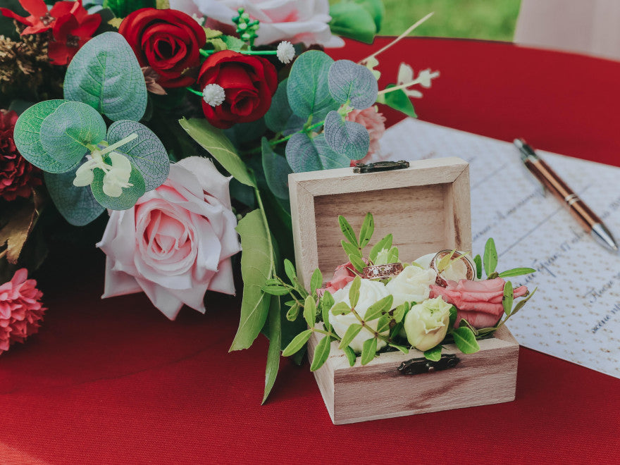 memory table at wedding