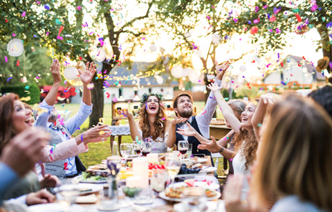 backyard tent wedding