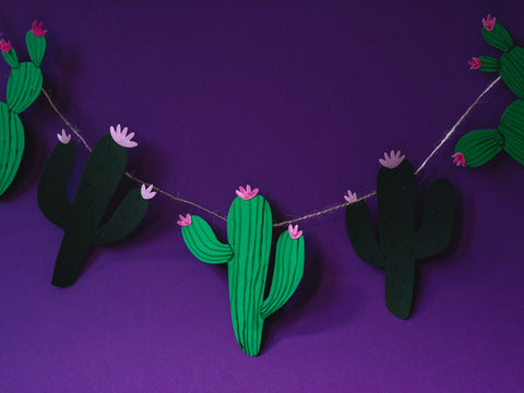 cinco de mayo cactus garland