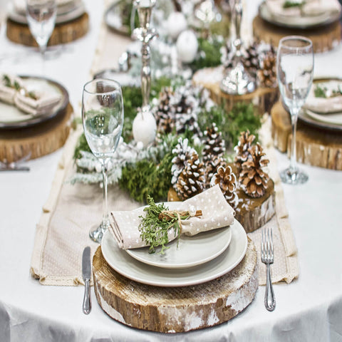 winter tablescape