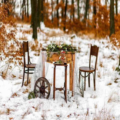 winter tablescape