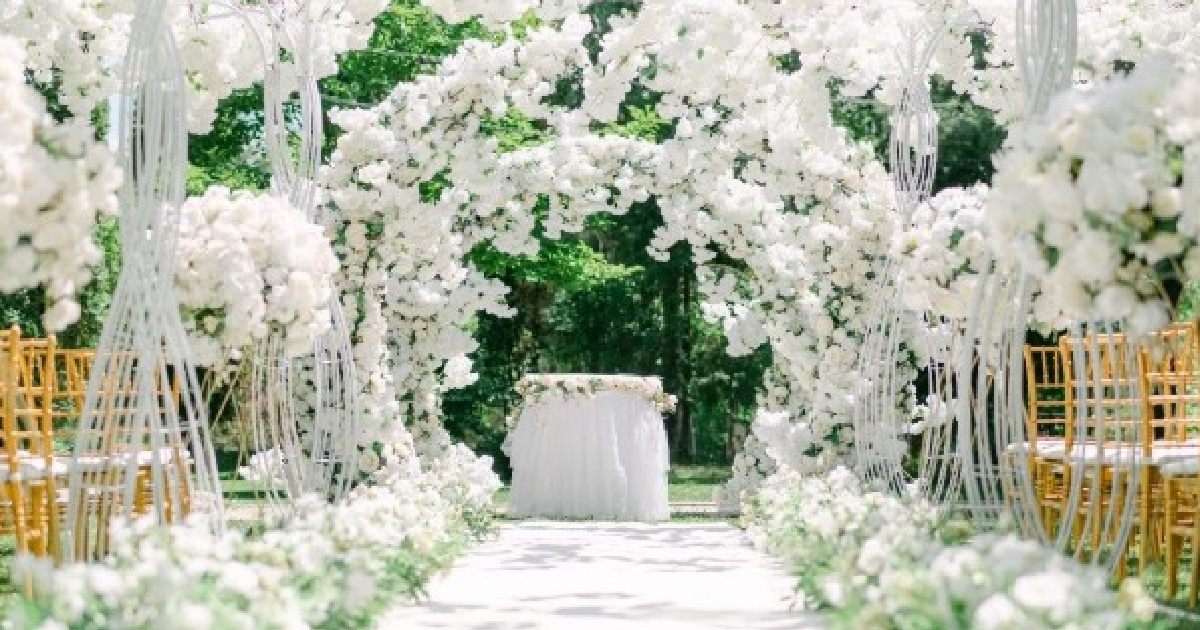 The wedding backdrop sets the tone for your entire event and