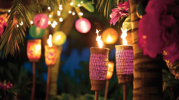 tropical theme party- tiki torch