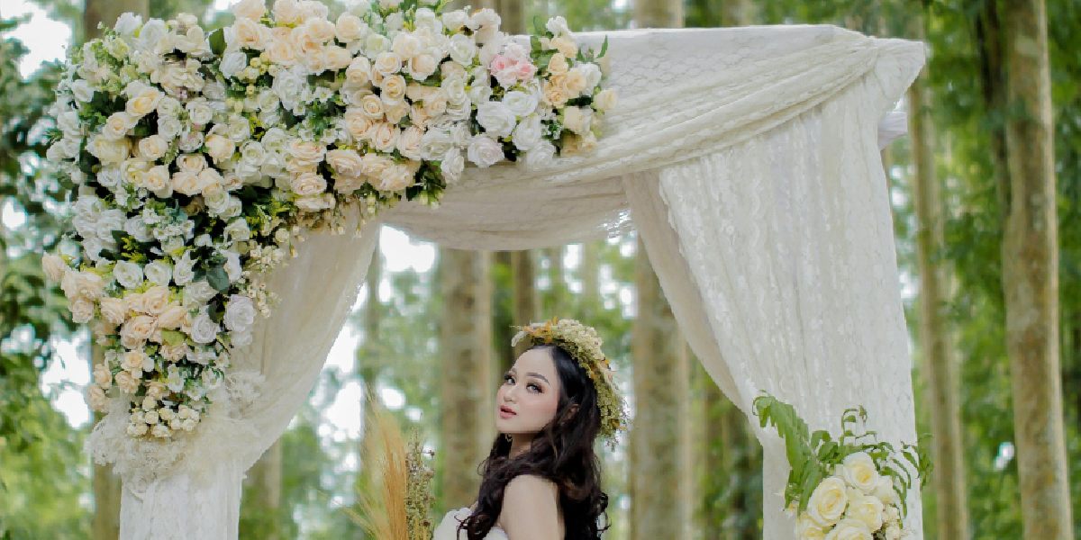 wedding flower backdrop