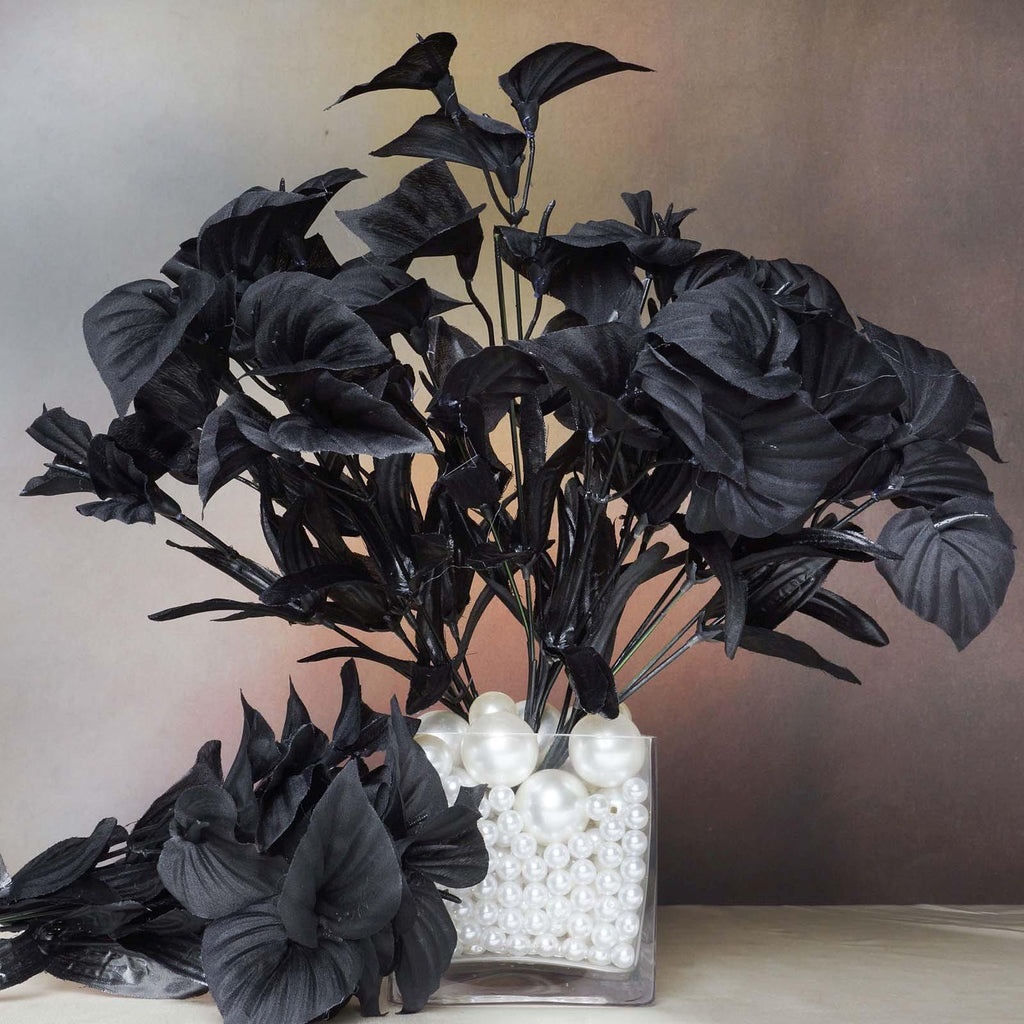 12 Bush 252 Pcs Black Artificial Mini Calla Lilies Flowers