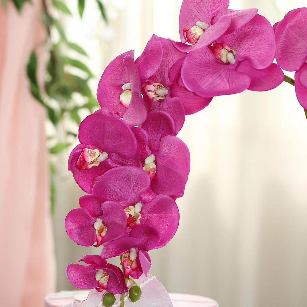 40 Purple Silk Orchids Stem Artificial Orchid Flowers Tableclothsfactory 9929