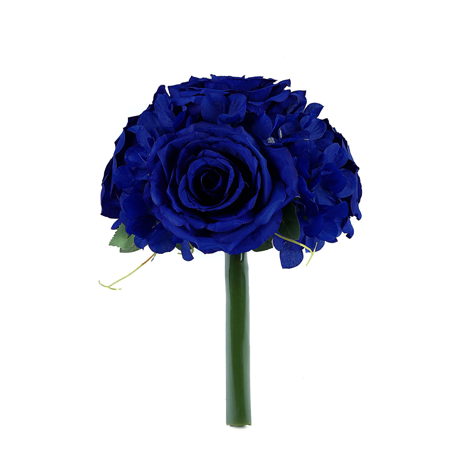 2 Pack | Royal Blue Rose & Hydrangea Artificial Silk Flowers Bouquet