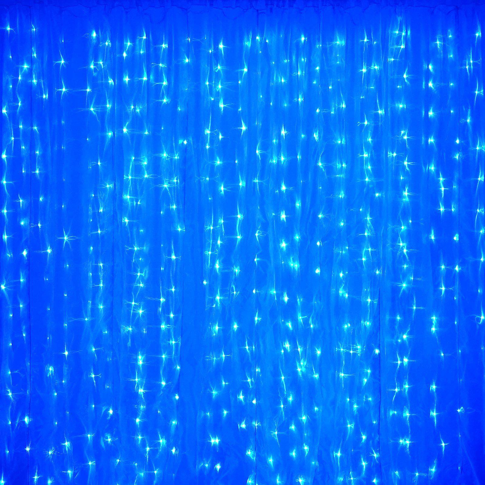 light blue led lights big photography organza curtain backdrop