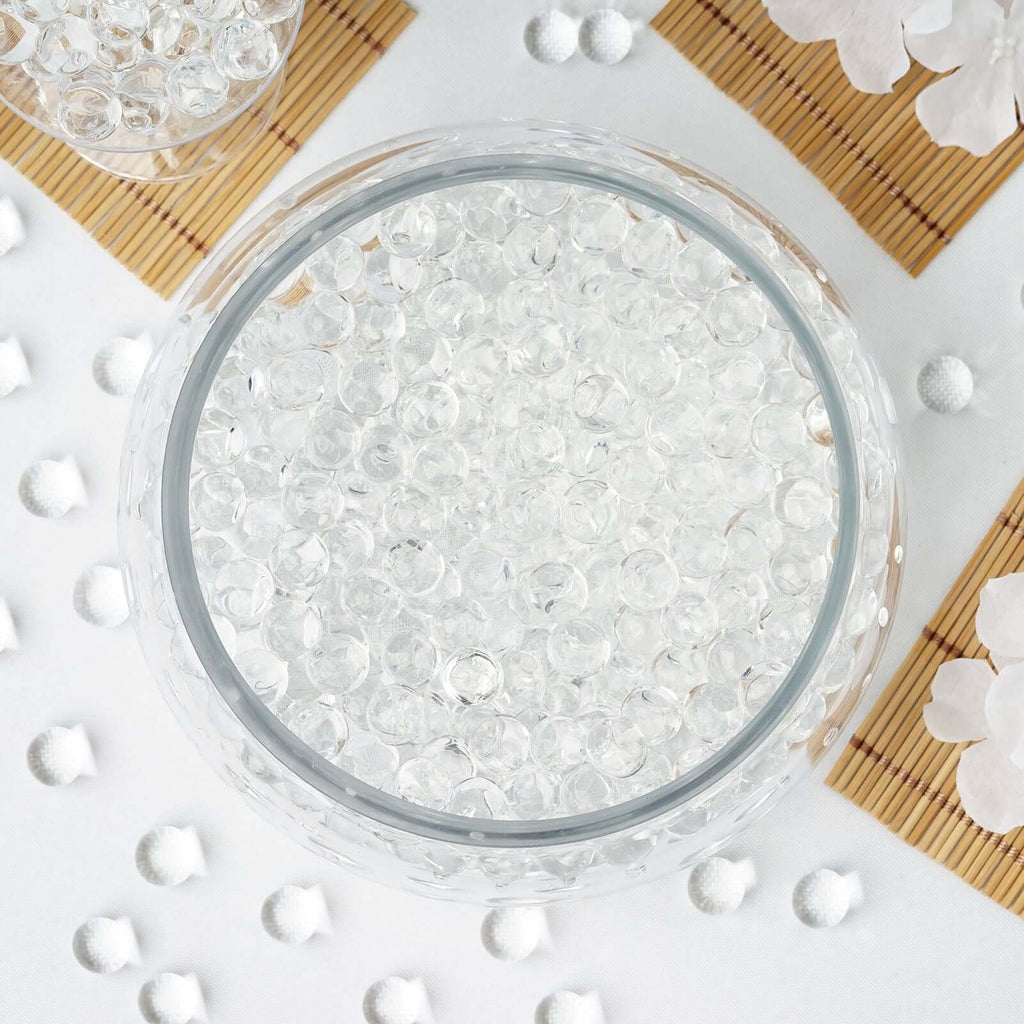 10 grams | Clear BIG Round Deco Water Beads Jelly Vase Filler Balls ...