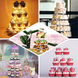 Customized Clear Round Acrylic Cake Stand Plates | DIY Tiered Cupcake Stand Plates